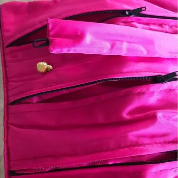 Silk bag with handmade embroidery - Picture 6 of 10